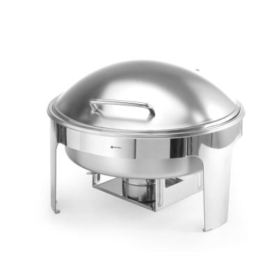 Chafing kulatý, saténový vzhled, HENDI, Profi Line, 6L, 465x420x(H)320mm | 470282